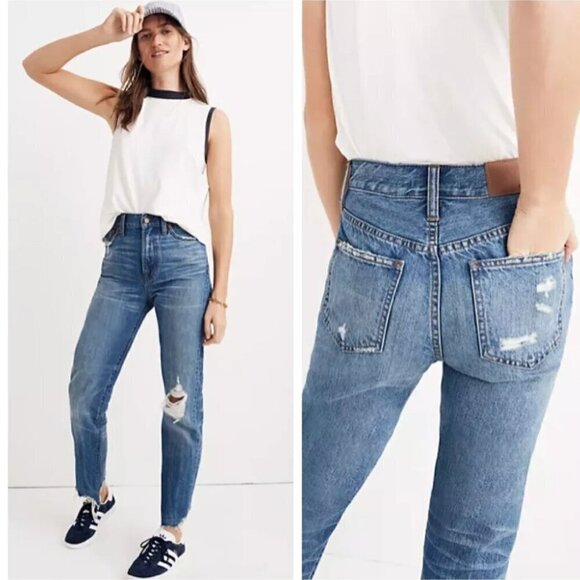 Madewell The Perfect Summer Distressed Jeans - Picture 1 of 13